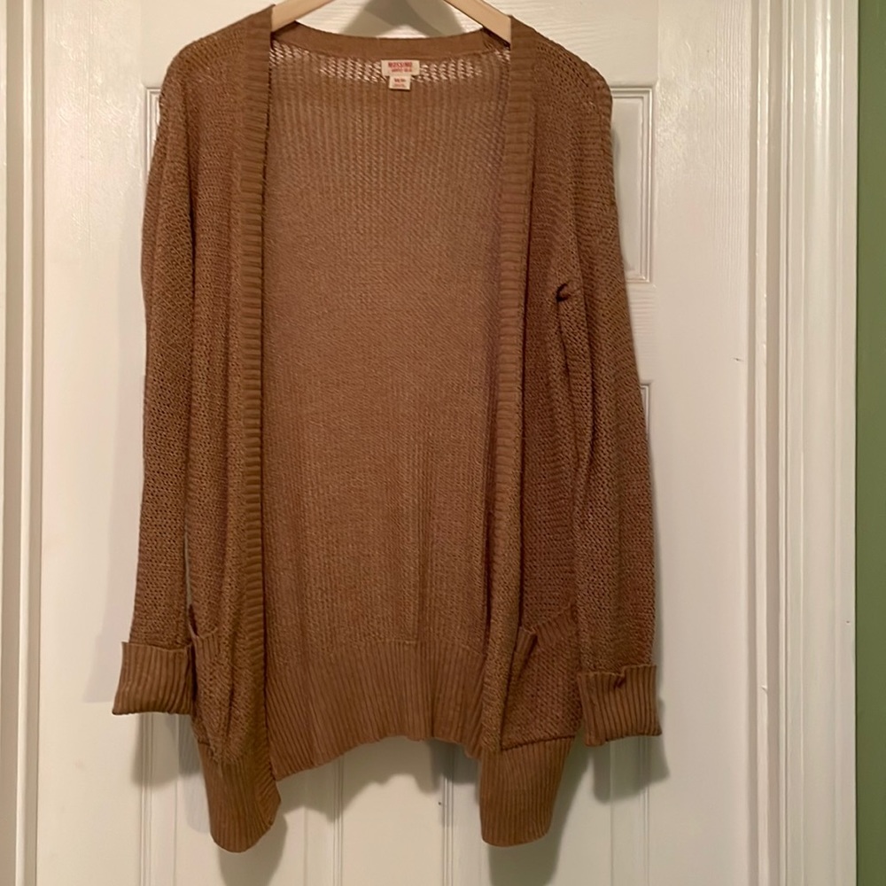 Mossimo Supply Co. Tan Cardigan